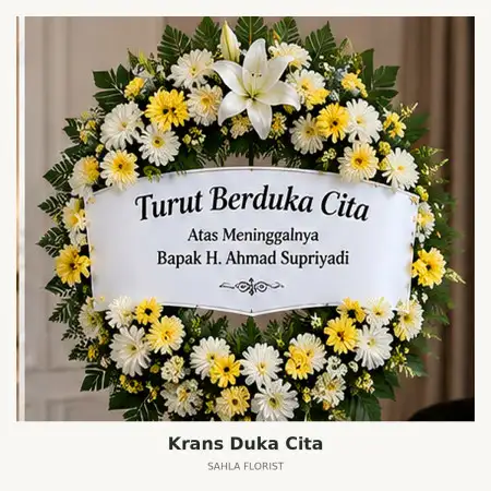Krans Bunga Duka Rs Santosa Bandung