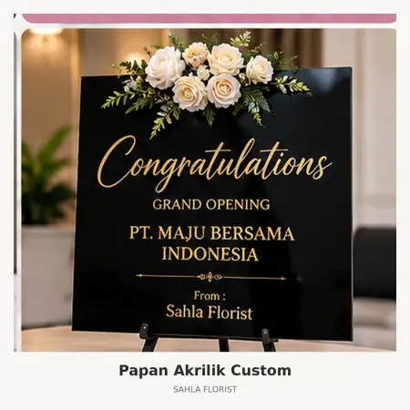 Papan Bunga Akrilik Rs Santosa Bandung